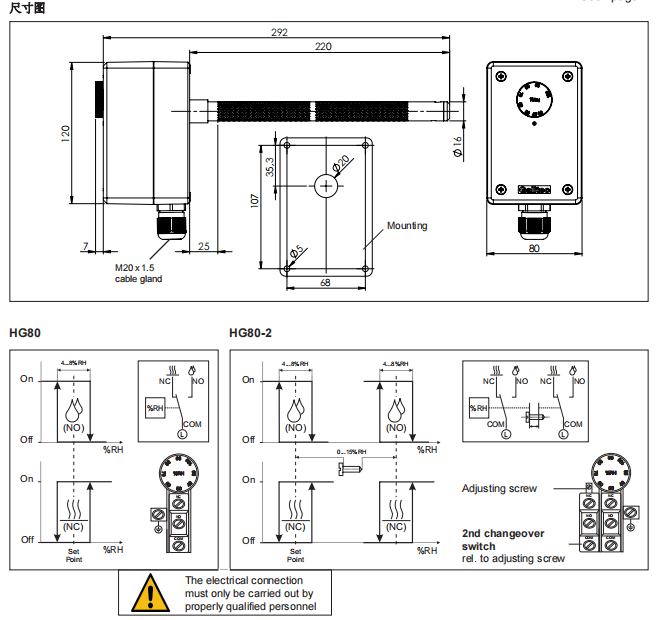 蓋加美Galltec+mela HG80濕度溫度傳感器批發