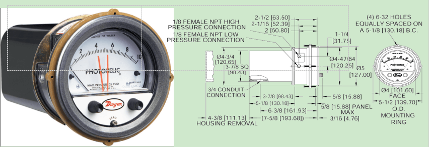 DWYER A3000系列 差壓開關/表參數